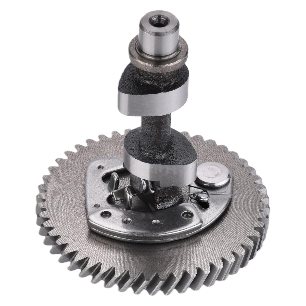 E-Gaultra camshaft in a workshop with tools showing readiness for installation