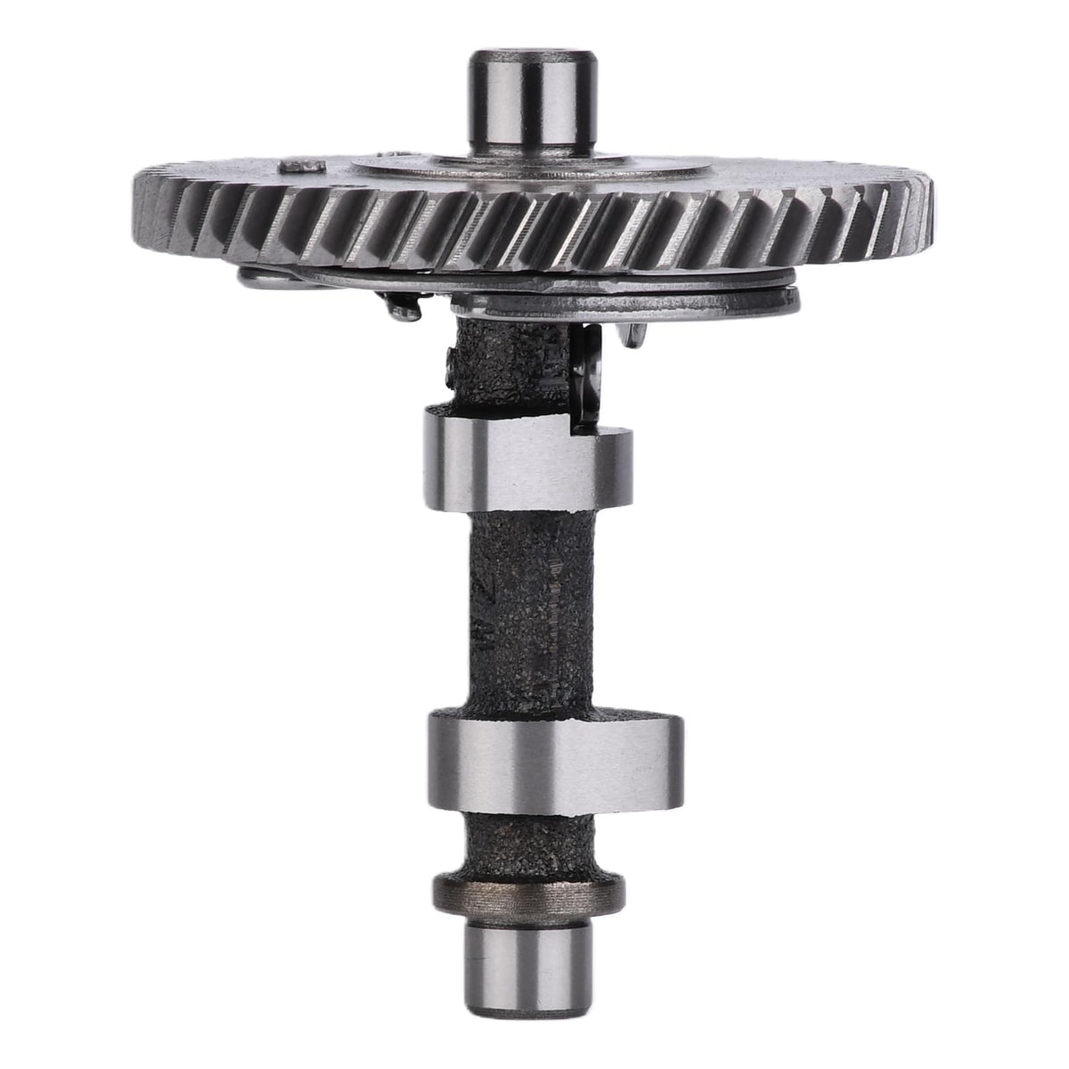 E-Gaultra camshaft next to ruler for scale, ensuring correct size verification