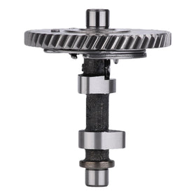 E-Gaultra camshaft next to ruler for scale, ensuring correct size verification