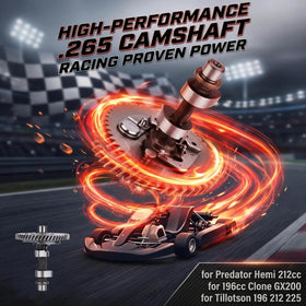 E-Gaultra camshaft shaft detail highlighting durable finish and reliability