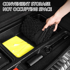 E KAINI used on a roadtrip trunk showcasing organized gear for travel