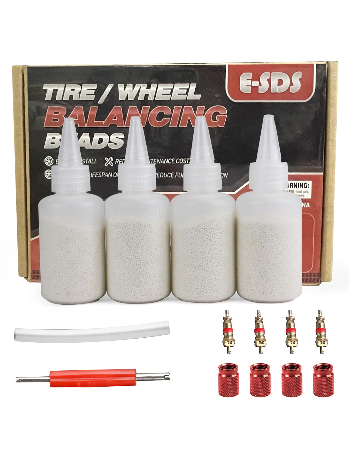 E-SDS front packaging showing kit contents and benefits