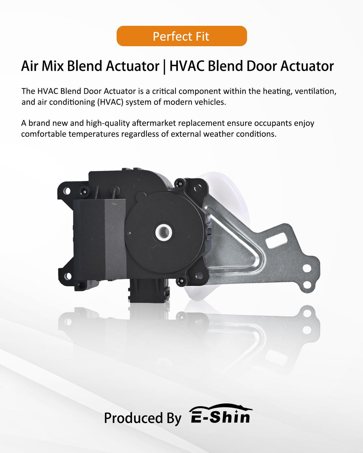 E-Shin actuator held by mechanic hands during install, quick service benefit