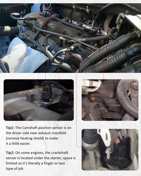 E-Shin camshaft position sensor connector view showing OEM-style plug for simple vehicle connection