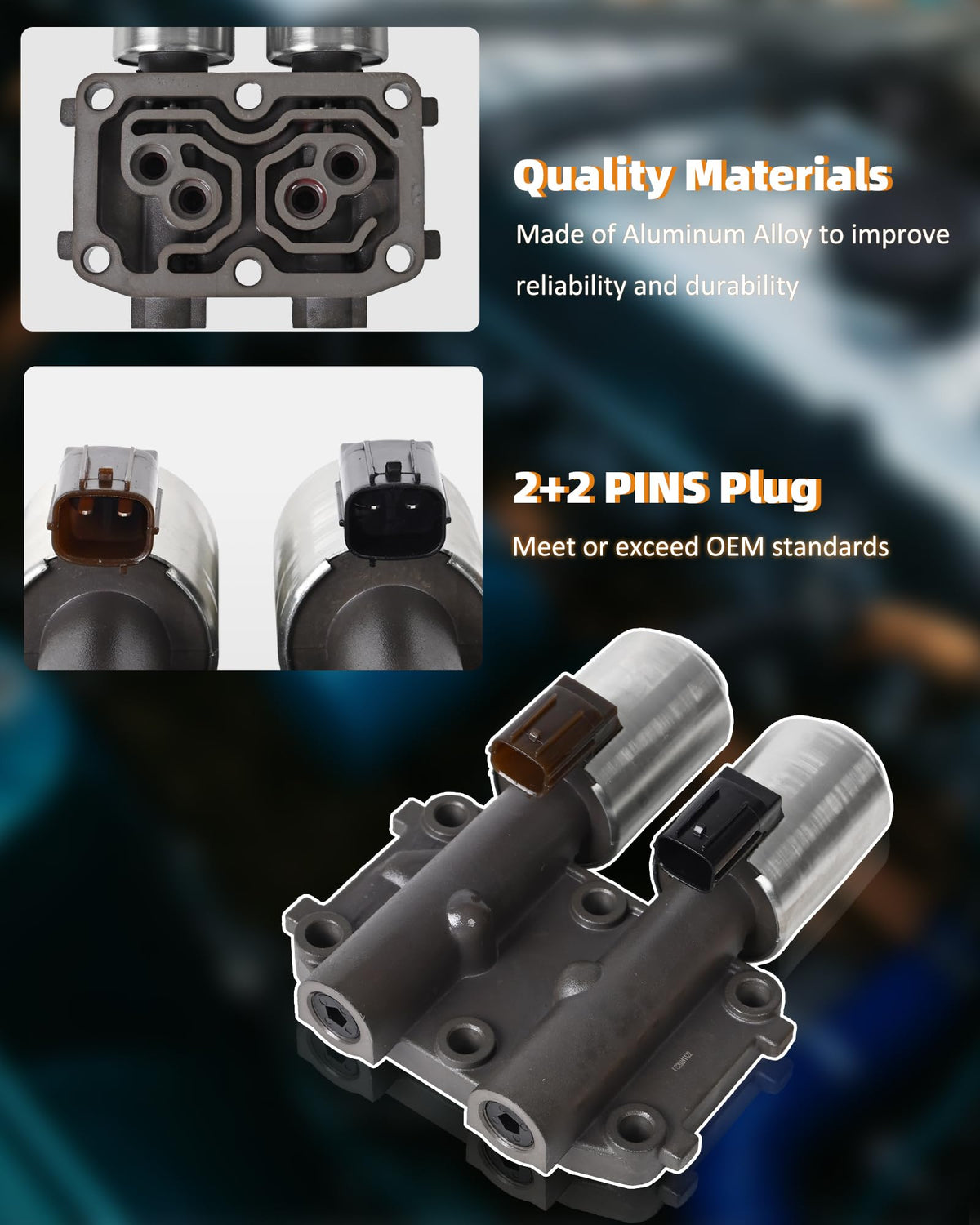 E-Shin close-up of solenoid plunger highlighting precision and durability