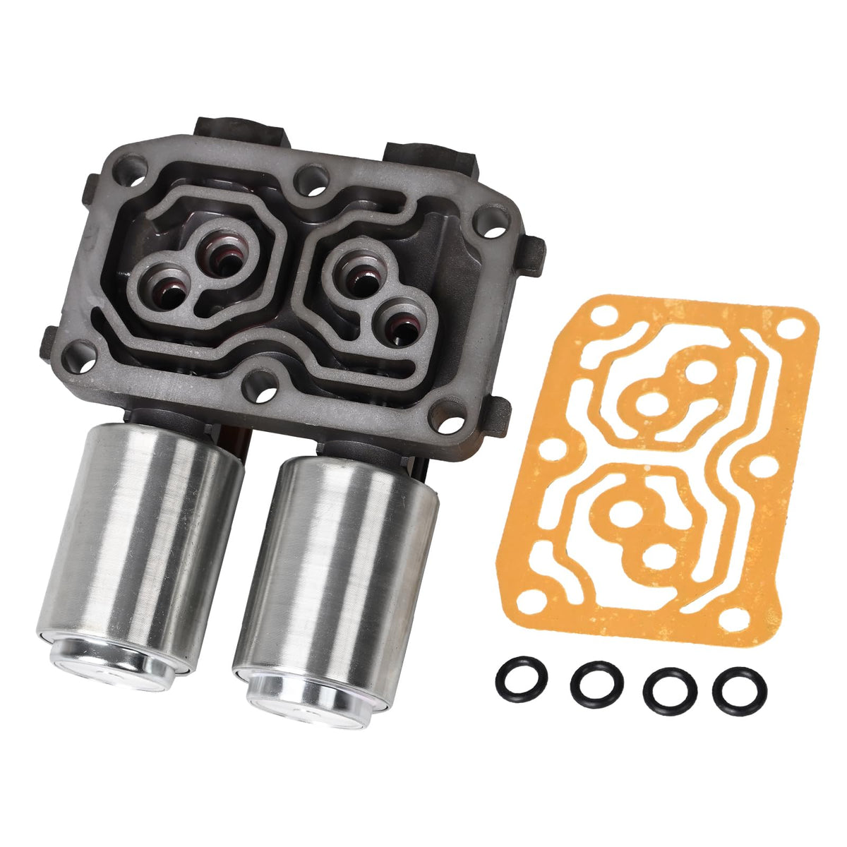 E-Shin front view of solenoid with gasket showing ready-to-install benefit