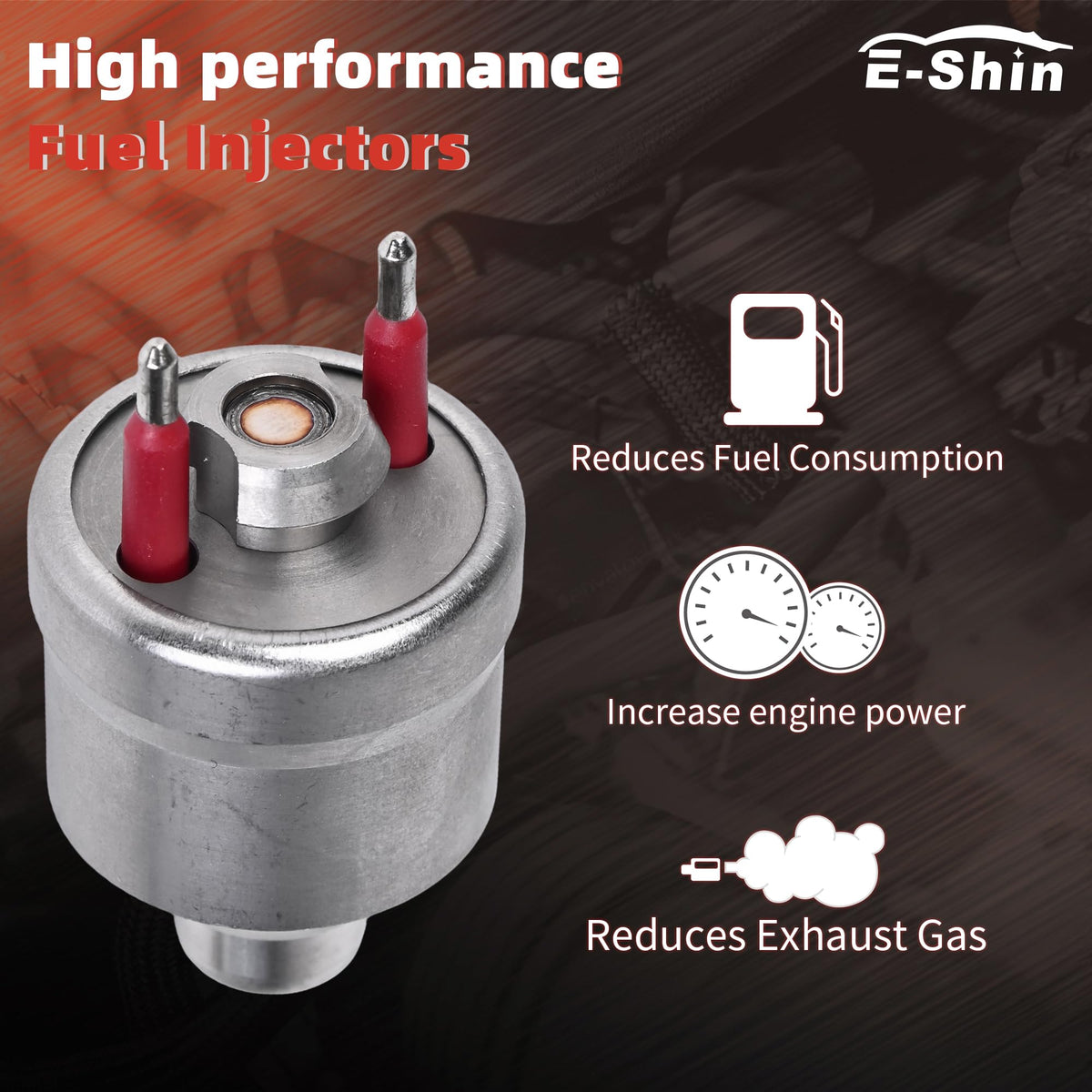 E-Shin retail packaging and label showing part number and one-year manufacturer coverage