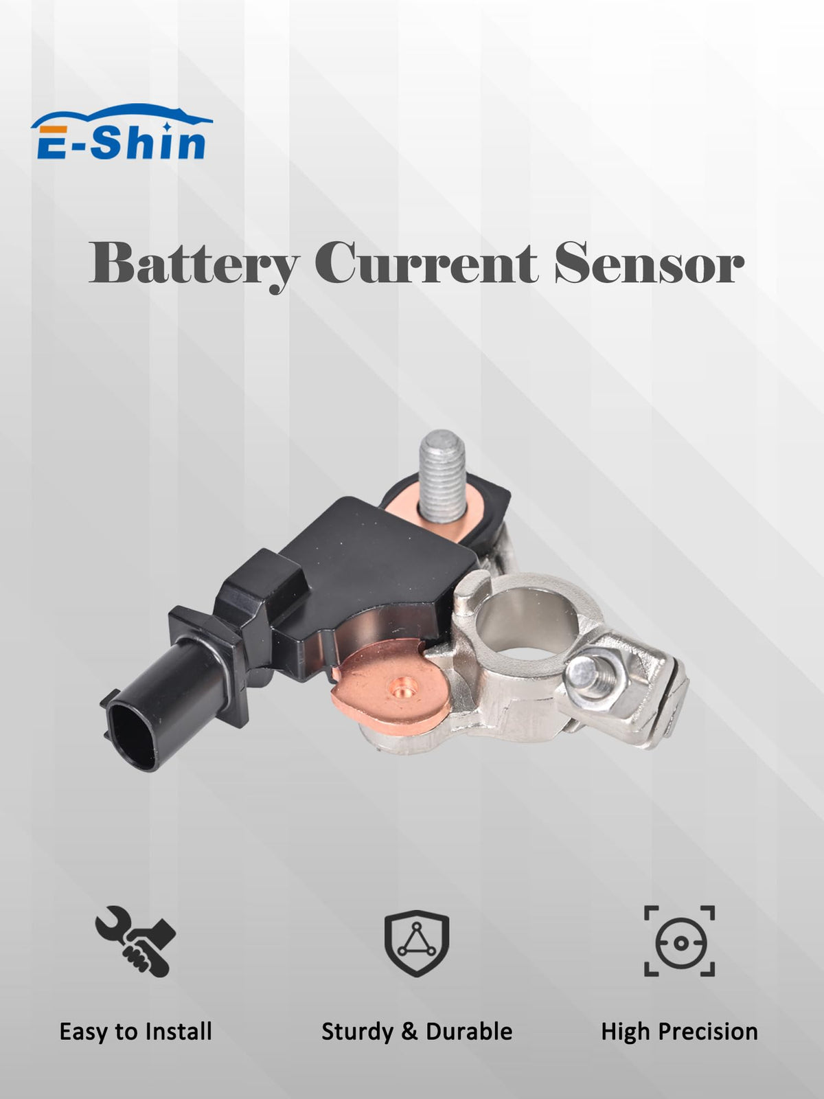 E-Shin sensor installed in engine bay illustrating OEM-style fit and function