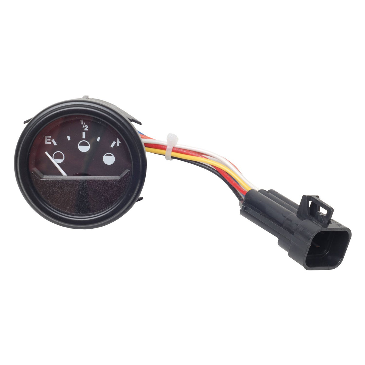 E-Z-GO gauge front view showing clear fuel and charge readout for accurate planning