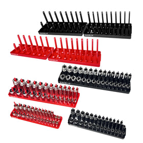 EACELIY front view of full 8-piece tray set showing organized sockets and quick selection benefit