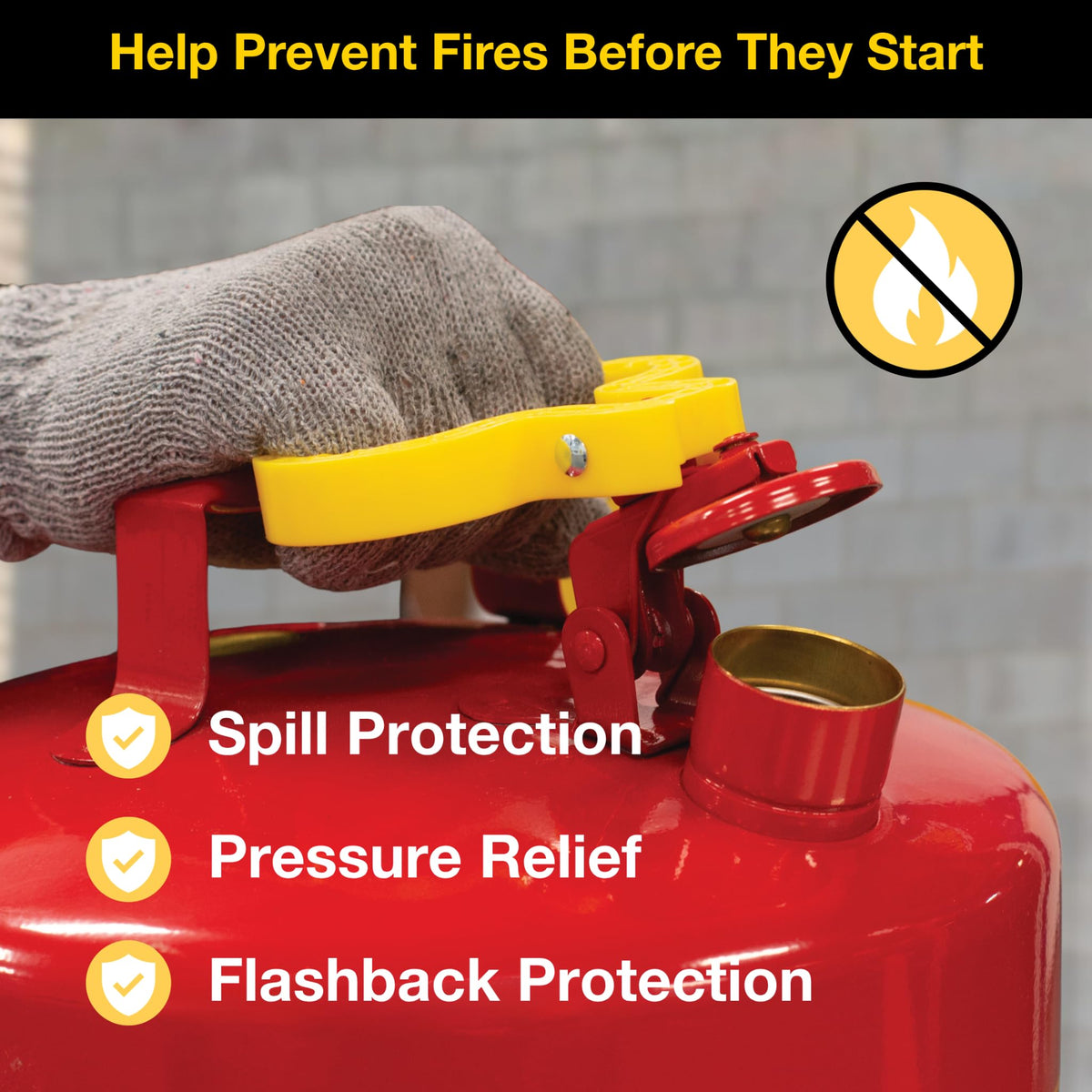 Eagle flame arrester detail demonstrating flame protection benefit