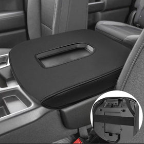 Eaglecover front view on Silverado center console showing clean fit and protection