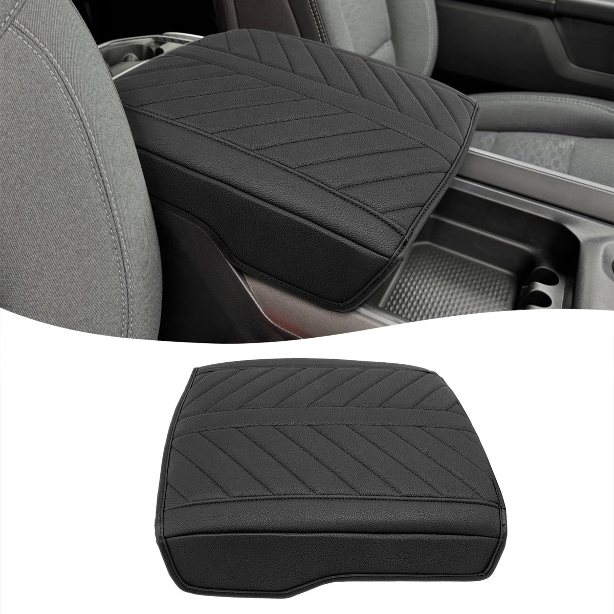 Eaglecover front view of console cover showing clean fit and protection