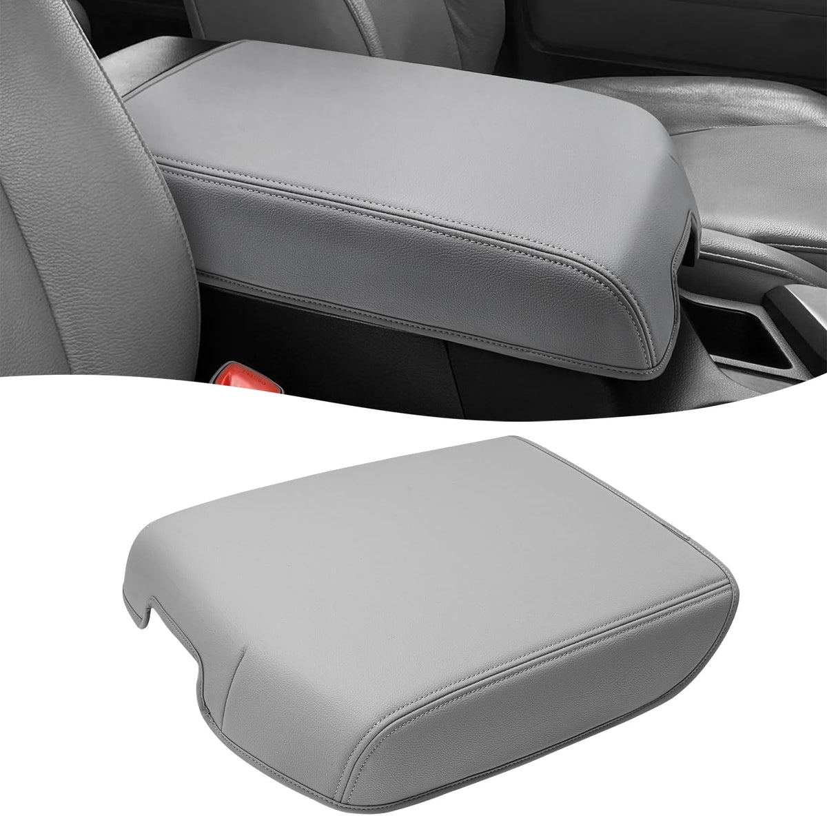 Eaglecover front view on console protecting lid and preserving factory finish