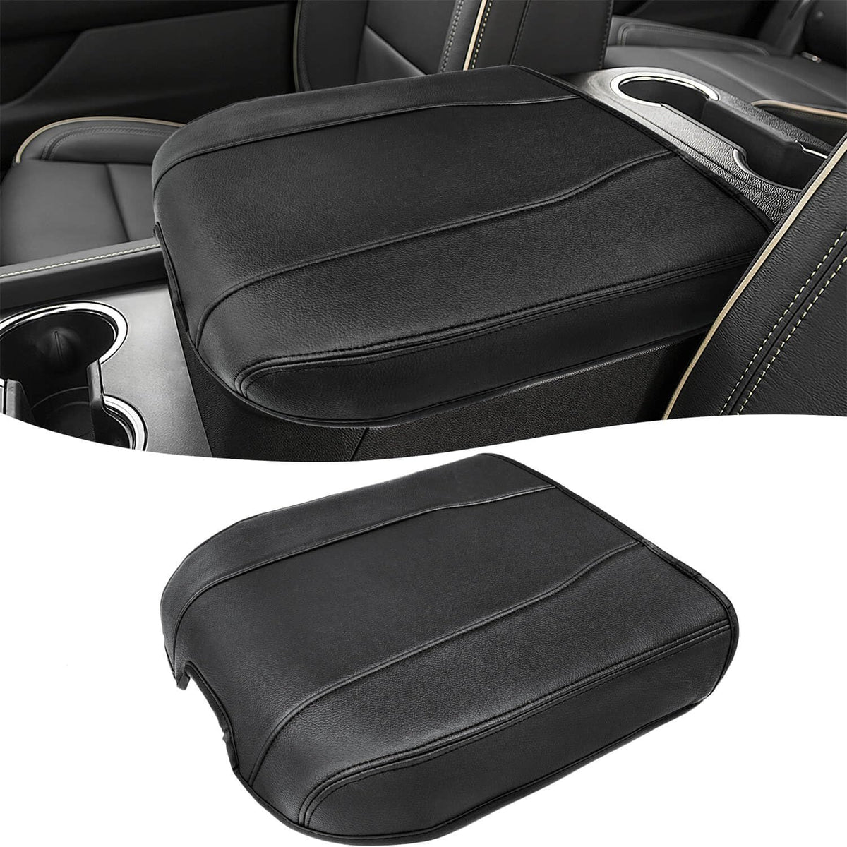eaglecover front view on console showing precise fit and protection