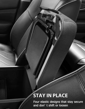 Eaglecover lifestyle shot with dog on seat protecting armrest from scratches