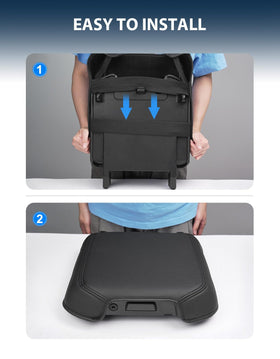 Eaglecover in-use with pet on armrest offering scratch protection