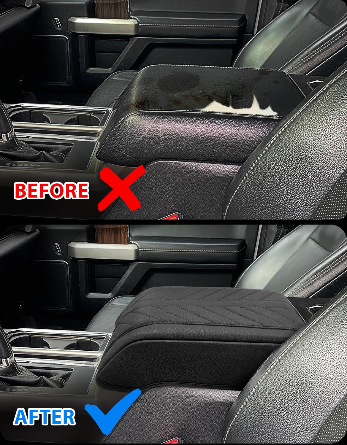 Eaglecover lifestyle driving scene showing organized console and comfort
