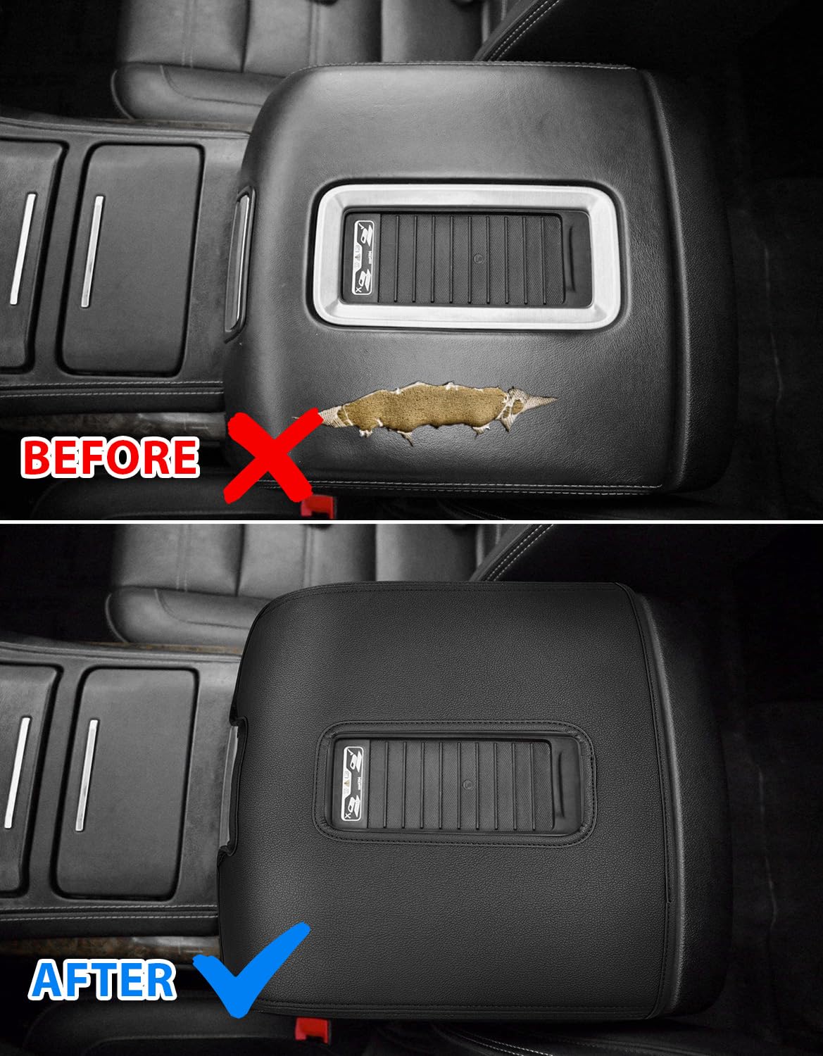 Eaglecover lifestyle shot inside truck emphasizing pristine console protection