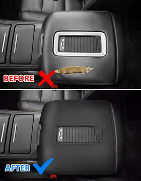 Eaglecover lifestyle shot inside truck emphasizing pristine console protection