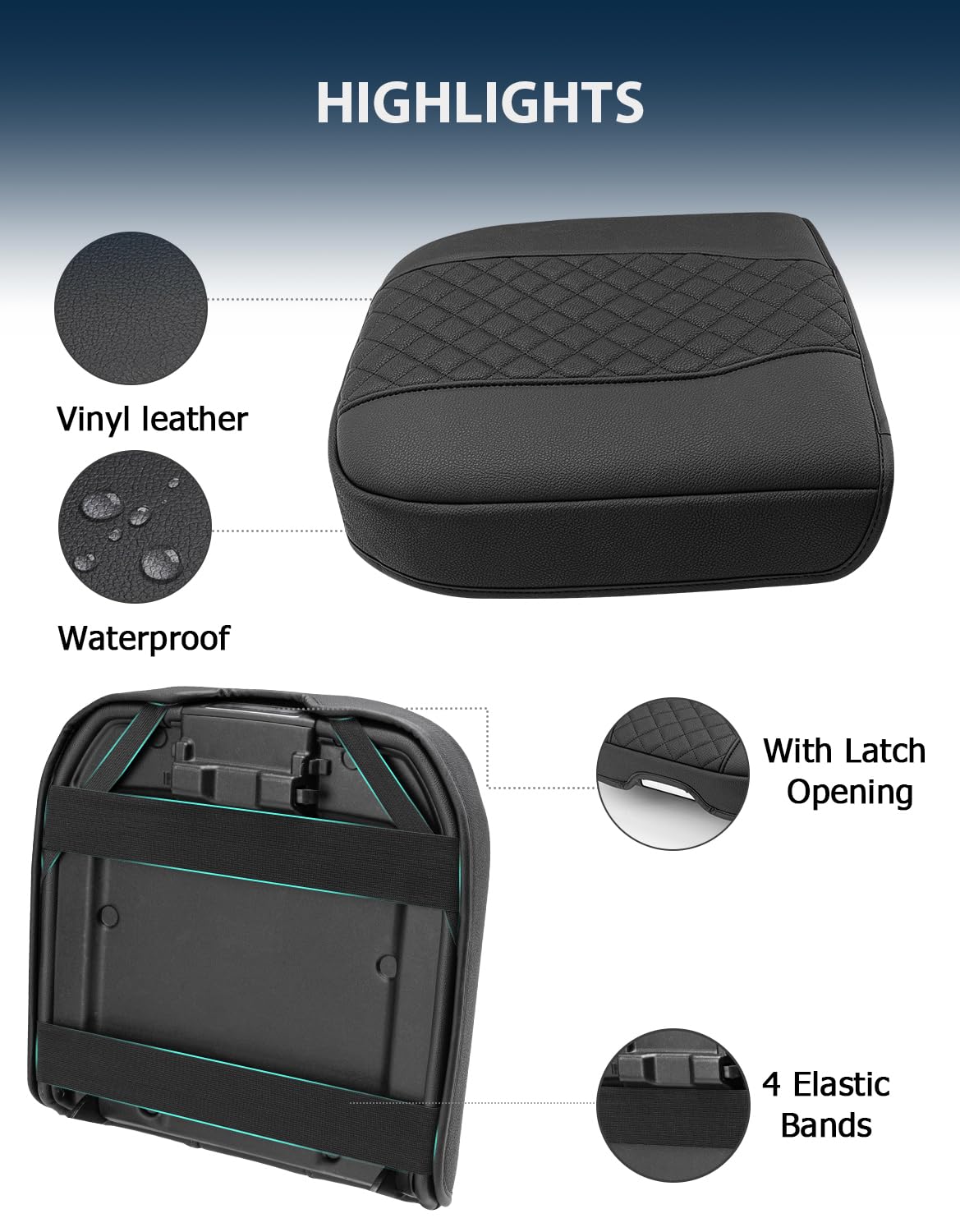 Eaglecover side profile showing thick sponge padding for comfort