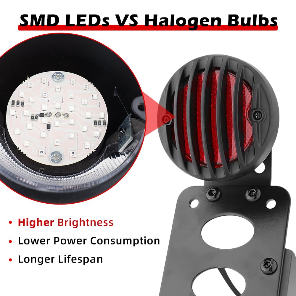 Eagwinger mounted on Harley bobber showing clean rear integration and safety