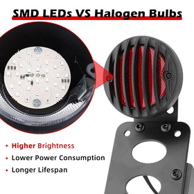 Eagwinger mounted on Harley bobber showing clean rear integration and safety
