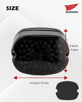 Eagwinger nighttime illumination with brake on demonstrating improved safety benefit