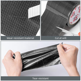Ealyder Tape adhesive liner peeled back exposing strong adhesive for permanent, airtight bond