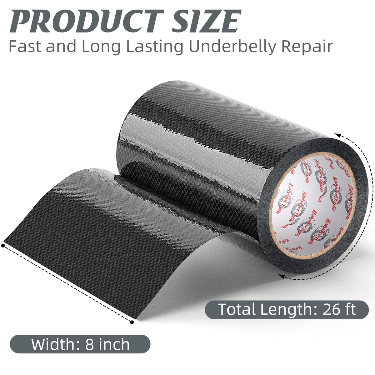 Ealyder Tape covering a trailer seam illustrating waterproof seal and dust protection