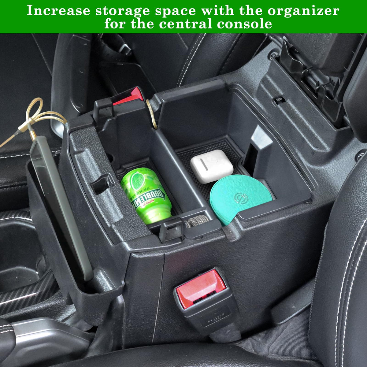 Eamplest gear shift side tray angle increasing small-item storage next to shifter