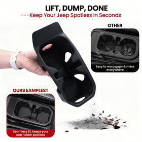 Eamplest lifestyle image in offroad Jeep reducing rattles