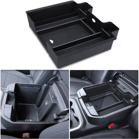 Eamplest truck interior lifestyle shot showing quiet organized armrest benefit