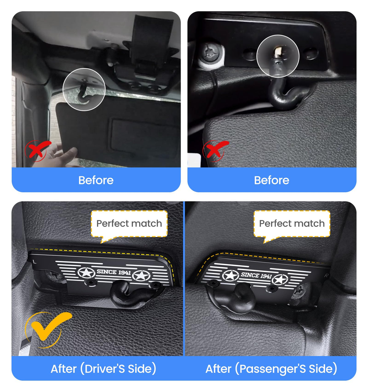 Eamplest visor in locked position demonstrating stable, sag-free hold