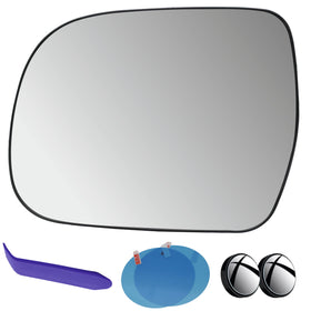 EAP front view of replacement left mirror glass showing clean edge for correct fit