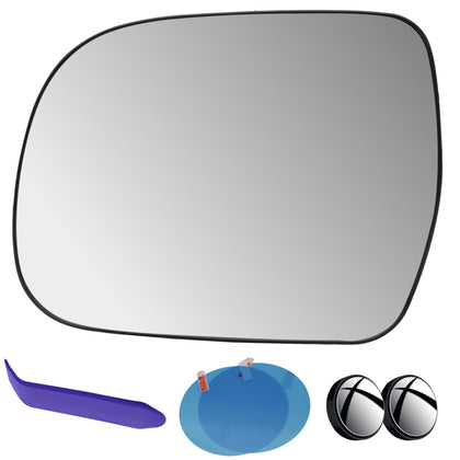 EAP front view of replacement left mirror glass showing clean edge for correct fit