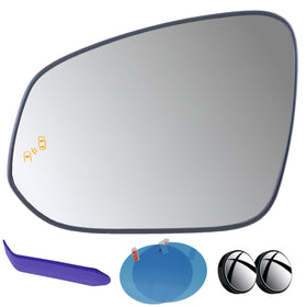 EAP driver mirror glass front view showing fitment and clear reflection benefit