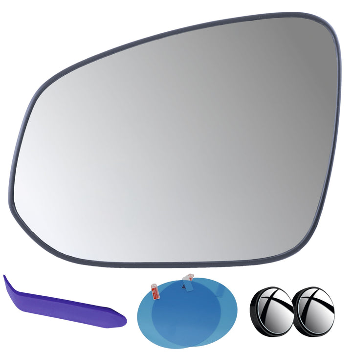 EAP left mirror front view showing clean glass and vehicle fit benefits
