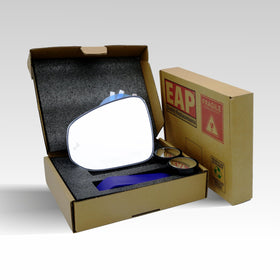EAP mirror installed on Tacoma demonstrating improved rear visibility benefit