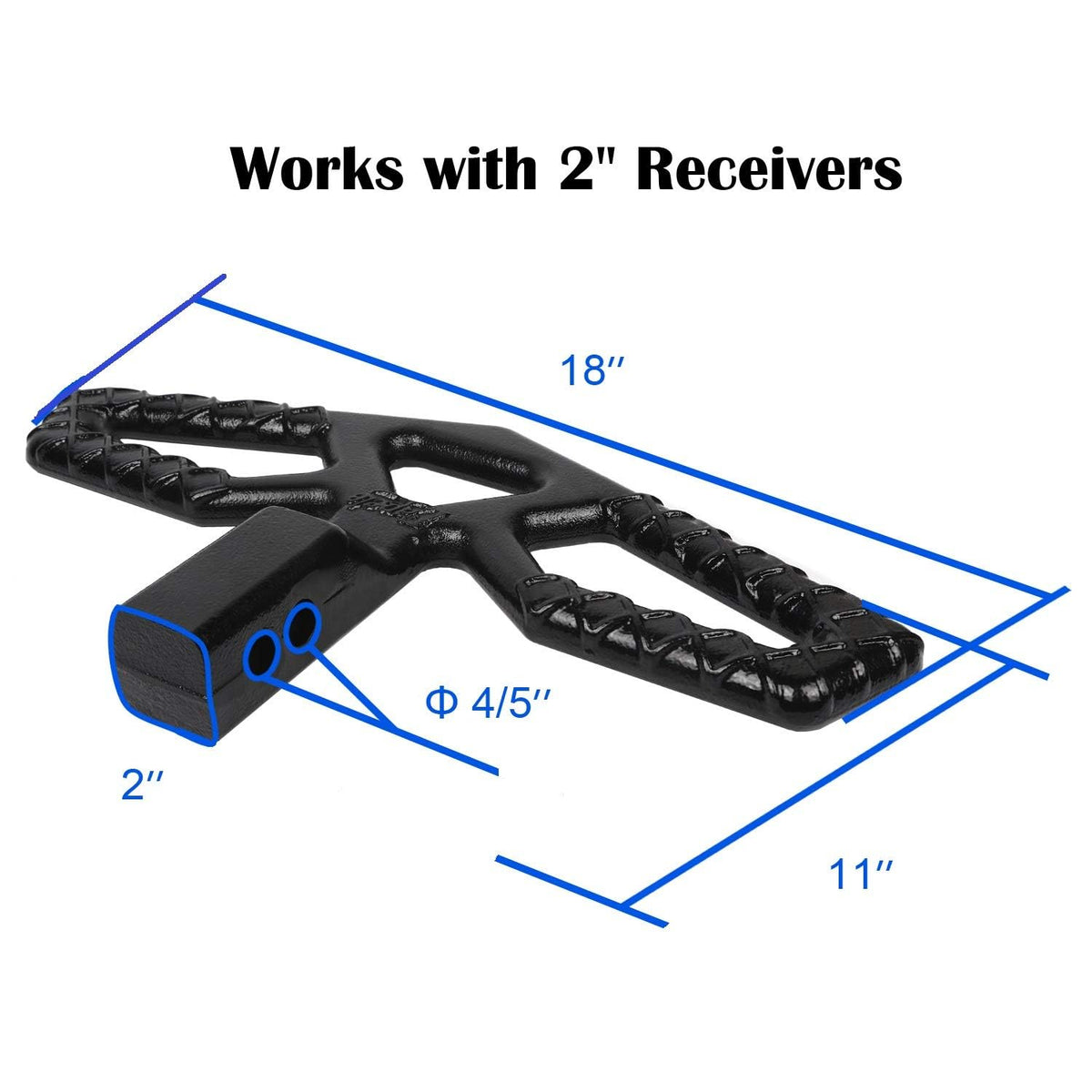 Eapele step mounted inverted to show alternate height for roof rack access advantage