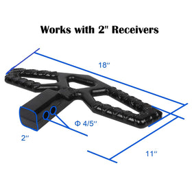 Eapele step mounted inverted to show alternate height for roof rack access advantage