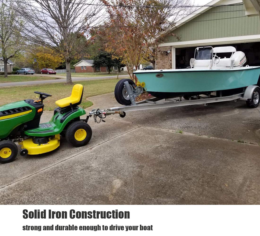 Eapele towing a small trailer illustrating yard-hauling convenience