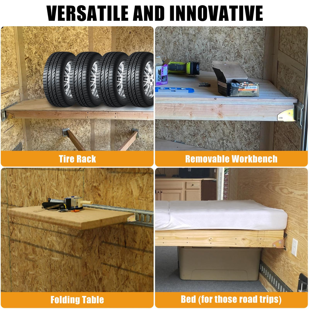 Eapele used in van shelving build showing organized cargo and flexibility