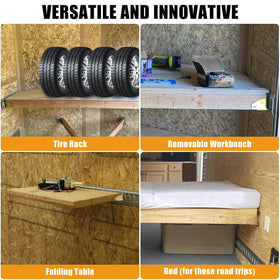 Eapele used in van shelving build showing organized cargo and flexibility