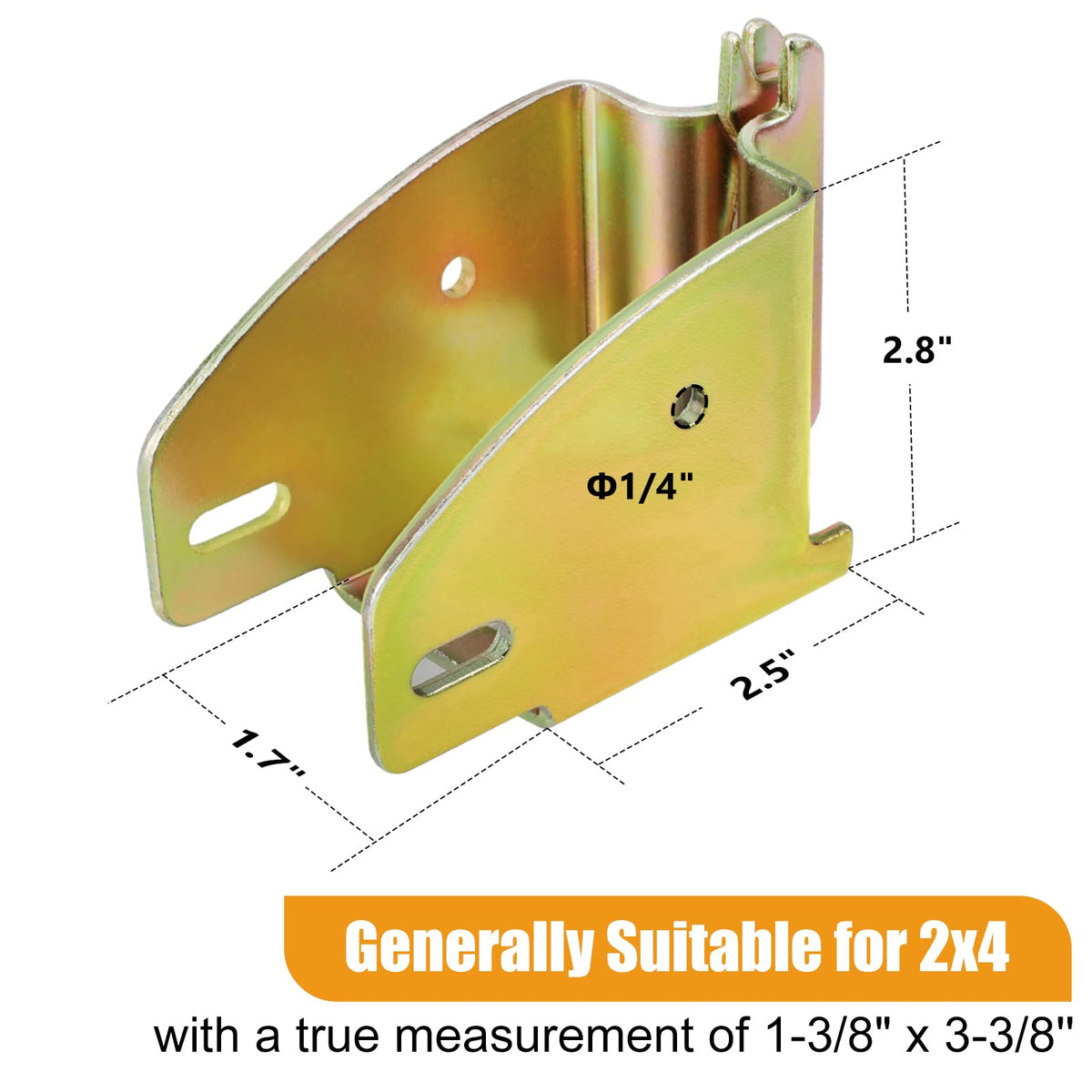 Eapele socket holding a 2x4 beam demonstrating secure load-lock support