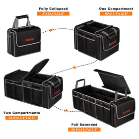 EAROND side mesh pocket and handle for quick access and easy carrying