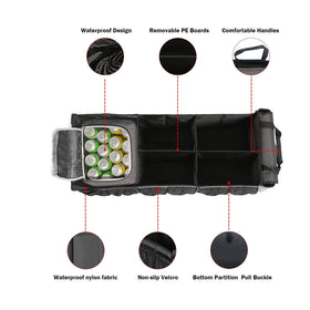 EAROND top view showing adjustable dividers for customizable storage