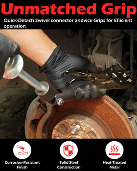 easchwork slide hammer chrome finish highlighting durable corrosion-resistant plating