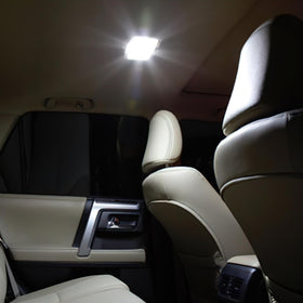 EASY EAGLE footwell lighting showing improved visibility and modern cabin ambiance
