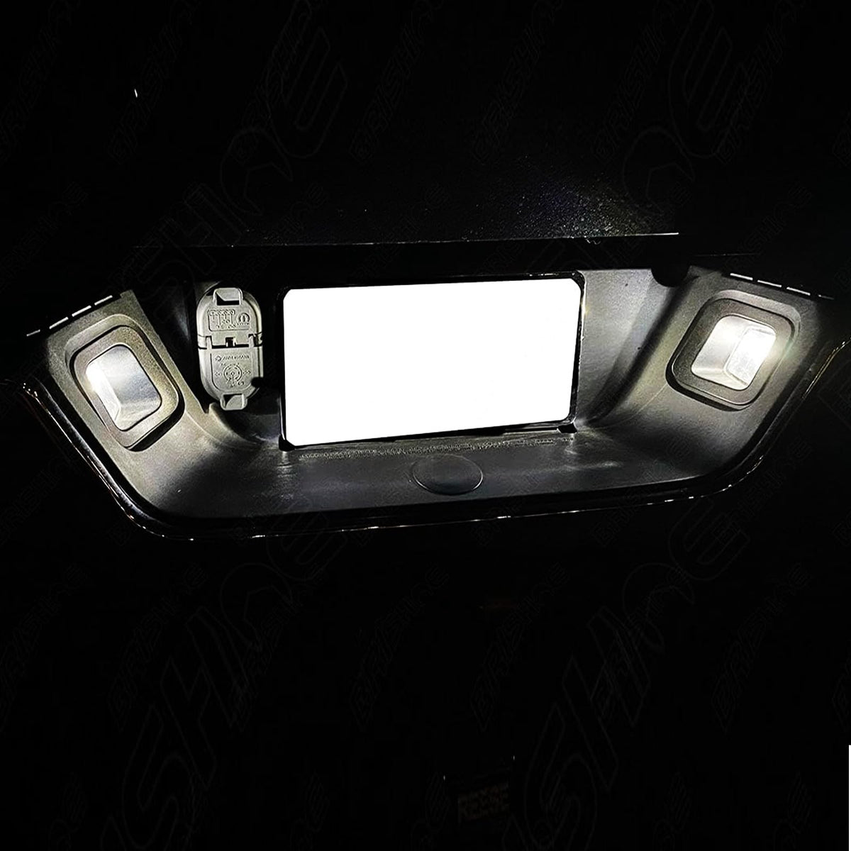 EASY EAGLE glovebox and license plate bulbs installed for clear storage and rear visibility